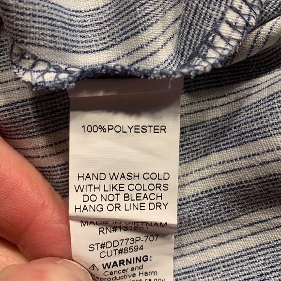 NWT Naïf Sleeveless Striped Shirt Dress - Picture 10 of 10